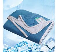 Couverture rafraîchissante pour Les Nuits de Transpiration,Double Effet Froid,pour Dormir au Chaud,jeté de lit en Coton pour Adulte (100 x 150 cm)