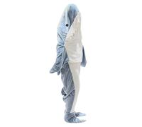 Couverture requin adulte à enfiler couverture requin costume queue de requin super doux sac de couchage créatif cadeaux couverture pour hommes couverture à capuche, Q6, Suitable Height 155-165 cm