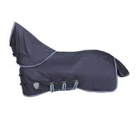 Couverture resille avec col detacheable pour cheval Tattini Bleu Longueur totale: 175 cm