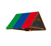 Couverture résistante aux déchirures pour terrains de jeux avec revêtement argenté 190D pour enfants, toboggans, grimpeurs et équipements de jeu