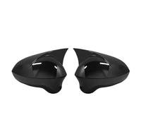 Couverture rétroviseur voiture Pour Seat Pour Leon MK2 2009 2010 2011 2012 Coques Rétroviseur Style Chauve-souris Capuchons De Protection Pour Rétroviseur Couvercle rétroviseur(Noir)