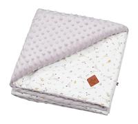 Couverture réversible en minky sidonia lilas TU