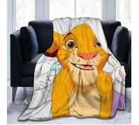 Couverture - Roi Lion - Surdimensionnée - Flanelle douce - 60x120cm