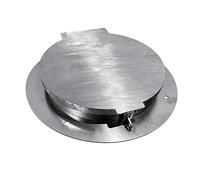 Couverture ronde d'inspection extérieure avec serrures, trappe d'accès en métal durable de 30 cm pour jardin, cour et terrasse - Construction robuste