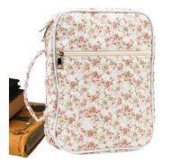 Couverture - Sac De Livre 3,15 X 9,06 Pouces Avec Poignée, Sac D'église Avec Poignée | D’étude | Sacs Bibliques Avec Poche Zippée Et Fournitures D'études Pour Études Chrétiennes, T