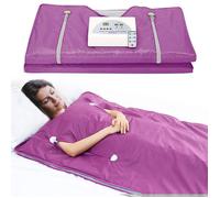 Couverture Sauna Infrarouge, Couverture de Sauna Domestique Portable, Minuteur, 180 x 80 cm pour La Désintoxication et La