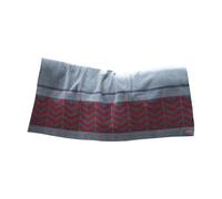 Couverture séchante carré Heavy Fishbone grey/bordeaux 140x120cm