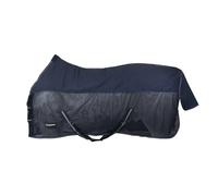 Couverture séchante pour cheval combi gauffre coton-maille HORKA Bleu 125/175 cm