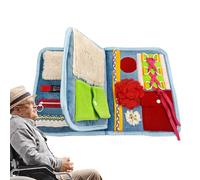 Couverture sensorielle Fidget - Couverture d'activité pour la démence 216 g, 30 x 50 cm, coton polyester léger | Couvertures apaisante thérapeutique pour les patients atteints la maladie d'Alzheimer