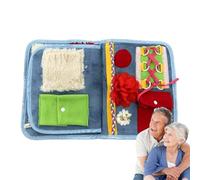 Couverture sensorielle Fidget : tapis de stimulation tactile, soutien apaisant contre la démence, activité confortable contre la maladie d'Alzheimer, grand format relaxant | Utilisez une assistance à