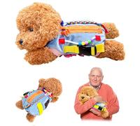 Couverture sensorielle pour chien âgé, couverture sensorielle pour démence, cadeau et activités pour personnes âgées atteintes de la maladie d'Alzheimer ou de démence, jouets sensoriels Fidget Toys