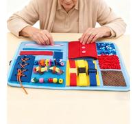 Couverture sensorielle pour | Tableau d'activités apaisant - Jouets Anti-Stress et Couverture pour Adultes | pour la Perte de mémoire, l'anxiété, Les Voyages et