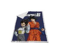 Aymax Couverture Sherpa Dragon Ball Super Son Goku & Vegeta 120x150 cm Multicolore
