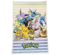 Couverture Sherpa Pokémon 100 x 150 cm - Plaid polaire officiel multicolore