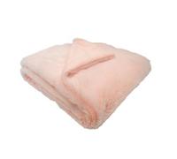 Couverture snow doublée Microdoux (75x100 cm - Rose Clair)