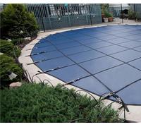 Couverture Solaire, Bâche d'hiver, for piscines Hors Sol, résistant au Froid, aux déchirures et à la poussière(Blue,Dia 9ft/2.7m)