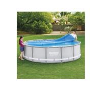 Bestway Couverture solaire de piscine Flowclear 427 cm, couverture de piscine, couverture de sécurité pour piscine,, toile 3202481