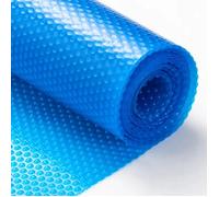 Couverture Solaire-Duoku-pour Piscine 24 x 12 Pi-Couverture Solaire de 12 Mil pour Piscines Creusées et Hors Sol-Bleu