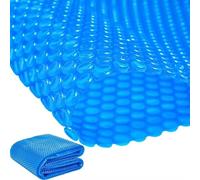Couverture Solaire Piscine 90 x 100 cm Épaisseur 400 µm, Anti-Évaporation et Saletés, Chauffe l'eau et Économie D'Énergie, Rouleau Découpable, Bâche à Bulles pour Piscine, Bleu