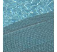 Couverture Solaire Piscine Gris Silver - EDENEA - Rectangle - 200x400 cm - 215 Microns - Recoupable