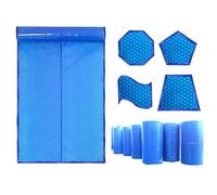 Couverture solaire pour piscine creusée, retient la chaleur et réduit l'évaporation, convient pour différentes formes