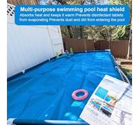 Couverture Solaire pour Piscine | Film Isolant pour Piscines,Film De Bâche Résistant Aux UV | pour Spa Étang Natation Été Hiver Enterrée Hors-Sol Pelouse Terrasse
