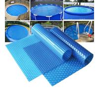 Couverture solaire pour piscine - Isolation thermique - Économie d'énergie et rétention de la température - Convient pour les piscines rondes et rectangulaires