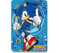 Couverture - SONIC the Hedgehog - 100 x 140 cm - Polaire - Lavable en machine - Noir