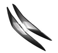 Couverture Sourcil De Phare Pour BMW F10 F11 Série 5 518d 520d 523i 530i 530d 550i M5 2010-2013 ABS Brillant Phare Sourcils Paupières Pré-Lci Garniture 2 Pièces Sourcil Phare Voiture(Carbon Look)