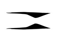 Couverture Sourcil De Phare Pour Ford Pour Mondeo MK4 2007-2013 Voiture Phare Sourcils Paupières Couverture Garniture Piano Noir Autocollant Accessoires Extérieurs Voiture Garniture Sourcil Phare(Pian
