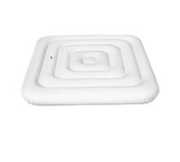 Couverture Spa Gonflable Housse de Spa Gonflable Ronde 165 cm, Coupe-Vent, Protection Thermique et Anti-Pluie pour Spa, Extérieur Jardin(Square 135cm)