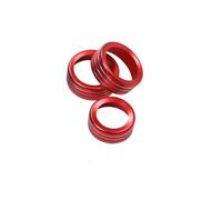 Couverture Style Intérieur Bouton Commande Centrale Climatisation Automobile Anneau Cache Garniture Pour Alfa Pour Romeo Pour Stelvio Pour Giulia 2017 2018 2019 2020(Red)