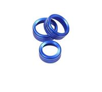 Couverture Style Intérieur Bouton Commande Centrale Climatisation Automobile Anneau Cache Garniture Pour Alfa Pour Romeo Pour Stelvio Pour Giulia 2017 2018 2019 2020(Blue)