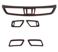 Couverture Style Intérieur Ensemble De 5 Pièces Pour Grilles D'aération Console Centrale Avant Voiture Pour Nissan Pour X-Trail T32 Pour Rogue Pour Qashqai J11 2014-2020(Peach Wood)