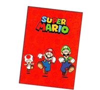 Couverture - Super Mario - Rouge - 140x200 cm - 100% polyester - Lavable à 40°