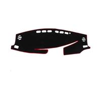 Couverture Tableau Bord Compatible avec Lexus pour ES ES350 pour ES300h 2013 2014 2015 2016 2017 2018 Tapis De Protection Tableau Bord Pare-Soleil(LHD,Black(Red Edge))