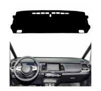 Couverture Tableau Bord Dashmat - Couverture Tableau Bord Tapis Protection Anti-éblouissement Pare-Soleil Style pour Fit Jazz 2020 2021 2022(Left Hand Drive,Black Edge)