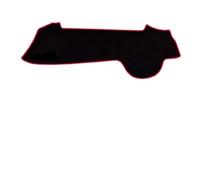 Couverture Tableau Bord pour BR-V pour BRV Brio 2015-2022 Tableau Bord Pare-Soleil Anti-UV Tapis Housse Tableau Bord Coussin Protection(RHD Red Edge)