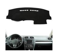 Couverture Tableau Bord Tapis Protection Antidérapant pour Tableau Bord Pare-Soleil Compatible avec VW pour Golf 6 MK6 2009 2010 2011 2012 2013(Left Hand Drive,Black Edge)