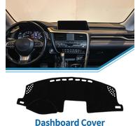 Couverture Tableau de Bord Voiture Housse de Tableau de Bord Antidérapant en Polyester pour Lexus CT200H 2011-2013 Noir