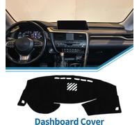 Couverture Tableau de Bord Voiture Housse de Tableau de Bord Antidérapant en Polyester pour Lexus RX350 2010-2015 Noir