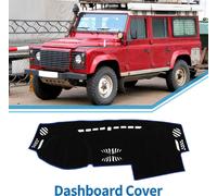 Couverture Tableau de Bord Voiture Housse de Tableau de Bord Antidérapant pour Land Rover LR2 Freelander 2 2007-2014 en Polyester Noir Bleu