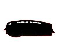 Couverture Tableau De Bord Voiture Soleil pour Nissan Kicks P15 2016-2024, Voiture en Velours Confortable, Couverture Protection pour Console Centrale, Accessoire,Red