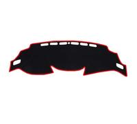 Couverture Tableau De Bord Voiture Soleil pour Nissan Qashqai J11 2014-2020, Voiture en Velours Confortable, Couverture Protection pour Console Centrale, Accessoire,Red