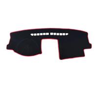 Couverture Tableau De Bord Voiture Soleil pour VW Jetta A5 MK5 2005-2011, Voiture en Velours Confortable, Couverture Protection pour Console Centrale, Accessoire,Red