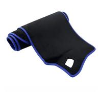 Couverture Tapis Tableau Bord pour Mitsubishi L200 pour Triton pour Strada pour Strakar pour Barbarian 2015-2020 Accessoires Tapis Tableau Bord Dash Mat Dashmat(Flannel Blue Edge,RHD)