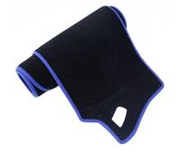 Couverture Tapis Tableau Bord pour Mitsubishi L200 pour Triton pour Strada pour Strakar pour Barbarian 2015-2020 Accessoires Tapis Tableau Bord Dash Mat Dashmat(Polyester Blue Edge,LHD)