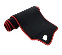 Couverture Tapis Tableau Bord pour Mitsubishi L200 pour Triton pour Strada pour Strakar pour Barbarian 2015-2020 Accessoires Tapis Tableau Bord Dash Mat Dashmat(Flannel Red Edge,RHD)
