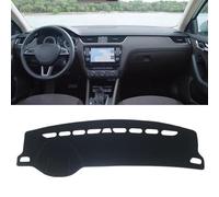 Couverture Tapis Tableau Bord Tapis Tableau Bord Voiture pour Skoda pour Octavia A7 MK3 5E 2015 2016 2017 2018 2019 2020(Black Border LHD)