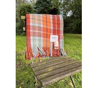 Couverture tartan - Buchanan Antique New - 100 % laine recyclée - Cadeau - Chaud - Élégant - Couverture - Plaid
